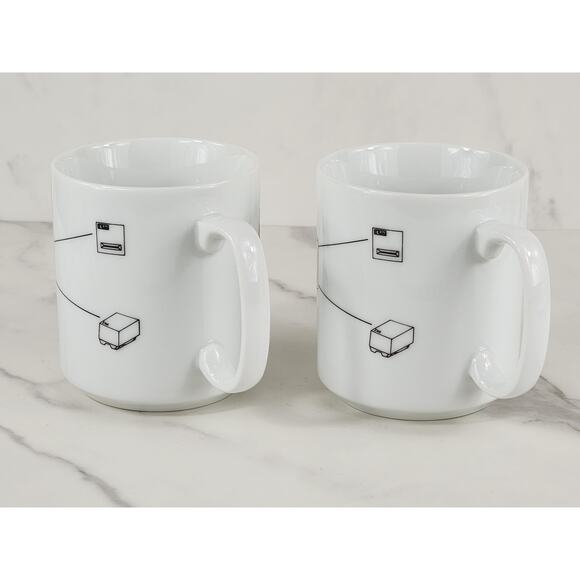 IBM Security Systems Cybersecurity Coffee Mug 14oz Teacup 80s 4" x2 Vintage - Picture 9 of 15